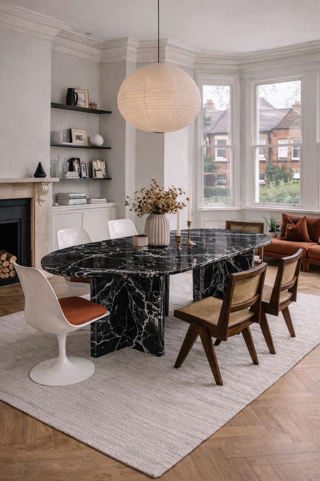 The Newington Oval in Nero Marquina